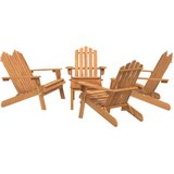  5-dijelna vrtna garnitura Adirondack od masivnog drva bagrema | shoptok.hr