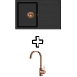 Aquasanita Set Tesa SQT101AW + Vida PVD Bakar/Black metallic | shoptok.hr