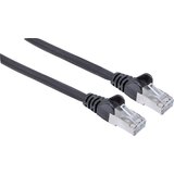 Intellinet 741057 RJ45 omrežni kabel\, Patch kabel CAT 6a S/FTP 10.00 m črna zaščita iz folije\, pletena zaščita\, zaščiten\, brez halogena 1 kos, (20417641) | Shoptok.si