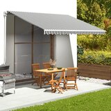 vidaXL Nadomestno blago za tendo antracitno in belo 4,5x3 m Cene