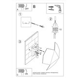 Nice Lamps Crna zidna lampa Hiru – | shoptok.hr