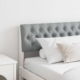 vidaXL Tapecirano vzglavje Svetlo siva 180 cm Masivno borovo les | Shoptok.si