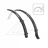 Wag komplet blatobrana polikarbonatni - 28" x 36 mm, crni Cene