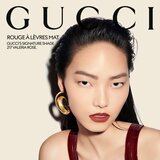 Gucci Beauty Rouge à Lèvres Matte Lipstick matirajoča šminka odtenek 530 Emilie Burgundy 3.5 g | Shoptok.si