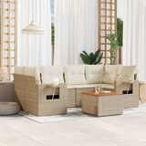  7-dijelni set vrtnih sofa od poliratana s jastucima bež | shoptok.hr