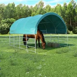 PVC Šotor za živino PVC 3,7x3,7 m zelen