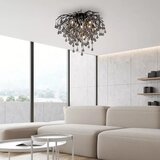 PAUL NEUHAUS 8091-18 - Plafonski luster ICICLE 9xG9/40W/230V, prečnik 50 cm, crne boje | Eponuda.com