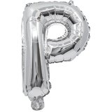 Procos Srebrni folijski balon v obliki črke - črka P, 32 cm | Shoptok.si