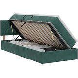  Krevet s od storage Tamnozelena 100 x 200 cm Baršun - Tamnozelena 100 x 200 cm Dizajn s rombovima | shoptok.hr