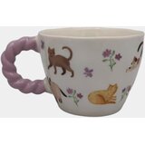Sinsay Keramička šalica s motivom mačaka | shoptok.hr
