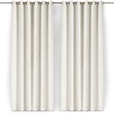 Filumi Kremno bela žametna zavesa za delno zatemnitev 265x270 cm Velto – | Shoptok.si