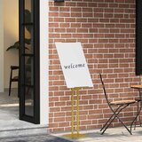  Stalci za sajmove 2 pcs Zlatno 26,5 x 26,5 x 150 cm Čelik | shoptok.hr