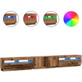 TV ormarić LED boja drva 300x35x40 cm konstruirano drvo | shoptok.hr