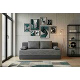 P & B ZOFA S POSTELJNO FUNKCIJO, siva tekstil, leseni material | Shoptok.si