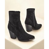 Resti Eko-suede women's boots on a stiletto heel Gris | shoptok.hr