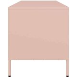 vidaXL TV omarica roza 135x39x43,5 cm hladno valjano jeklo | Shoptok.si