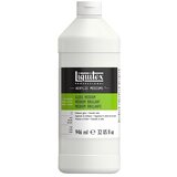LIQUITEX Professional Pleskarsko sredstvo sijoč medij in firnež (946 ml, Primerno za: Akrilne barve) Cene