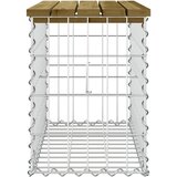  Vrtna klupa s gabionskim dizajnom 63 x 31,5 x 42 cm od borovine | Eponuda.ba