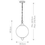 Elstead Lighting VISEČA SVETILKA Parkman 30.5 /64.5 cm E27 Slike