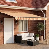 Ručna zlačivna tenda s LED diodama Šareni 4 x 2 m | shoptok.hr
