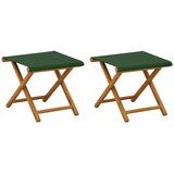  Ležaljka 2 pcs Čvrsto drvo eukaliptusa Zelena | shoptok.hr