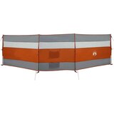 vidaXL Vetrobran za kampiranje sivo oranžen 508x130 cm vodoodporen | Shoptok.si
