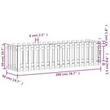  Povišena vrtna gredica 200x50x50 cm impregnirana borovina | shoptok.hr