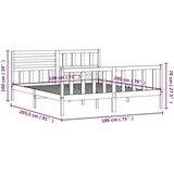  Posteljni okvir iz trdnega lesa 180x200 cm 6FT, (20645299) | Shoptok.si