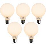 LUEDD Komplet 5 E27 zatemljiva LED žarnica Opal G95 5W 450lm 2200K Cene
