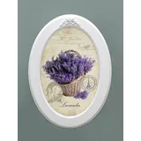 Sika "Lavanda u korpi" u ovalnom okviru 27x37cm