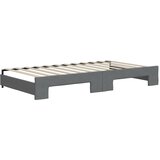  Dnevni krevet na razvlačenje tamnosivi 100 x 200 cm od tkanine | shoptok.hr