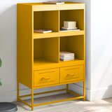 vidaXL Visoka komoda boja senfa 68,5x39x111,5cm hladno valjanog čelika Cijene