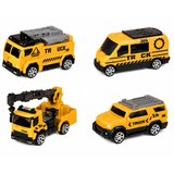 Truck with Crane and Vehicle Transporter Lights Sounds Green | Shoptok.si