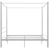  Okvir za krevet s nadstrešnicom bijeli metalni 180 x 200 cm | Eponuda.com