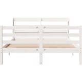 vidaXL Okvir kreveta s uzglavljem bez madraca bijeli 140x200 cm | shoptok.hr