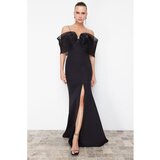 Trendyol Black Stone Printed Woven Long Evening Dress | ePonuda.com