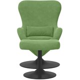 Jaja Stolica s Pufom Svijetlo zelena Baršun | shoptok.hr
