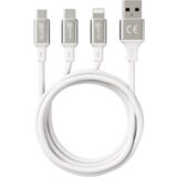  podatkovni kabel iz usb-a na microusb 2.0 / usb-c / lightning, 1,2 m | Shoptok.si