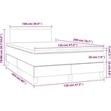 Box spring krevet s madracem crni 120 x 200 cm baršunasti | shoptok.hr