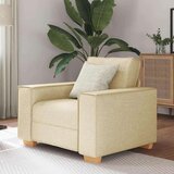 vidaXL Kavč/fotelj kremne barve 60 cm blago | Shoptok.si