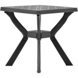 Bistro stol antracit 70 x 70 x 72 cm plastični | shoptok.hr