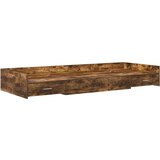  S uzglavljem s ladicama Dimljeni hrast 80 x 200 cm Konstruirano drvo | shoptok.hr