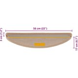 vidaXL Samoljepljivi otirači za stepenice 30 kom 56x17x3 cm svjetlobež | shoptok.hr