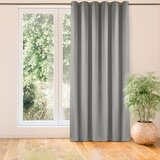  Curtain VILA color gray style classic golden gold metal eyelets velvet 265x300 HOMEDE | shoptok.hr