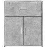 vidaXL Komoda betonsko siva 60x31x70 cm inženirski les | Shoptok.si