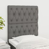 Uzglavlje tamno sivo 80x7x118/128 cm tkanina | shoptok.hr