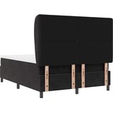  Krevet s opruga kutije s uzglavljem Crna 200 x 160 cm Baršun | shoptok.hr