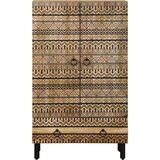 vidaXL Visoka ploča 60x33,5x110 cm Puno grubo drvo Mango | shoptok.hr