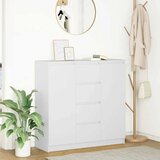  Komoda s ladicama bijela 100,5x35x98,5 cm konstruirano drvo | shoptok.hr