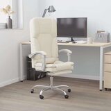  Uredski masažni naslonjač od umjetne kože krem | shoptok.hr